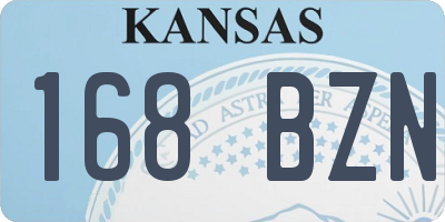 KS license plate 168BZN