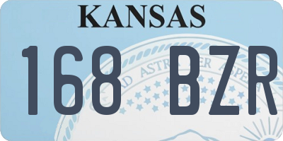 KS license plate 168BZR