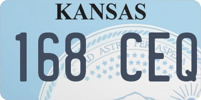 KS license plate 168CEQ
