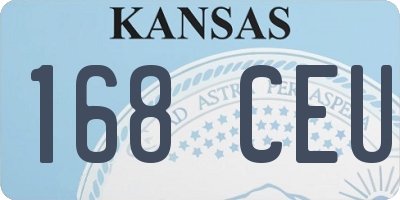 KS license plate 168CEU