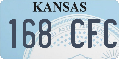 KS license plate 168CFC