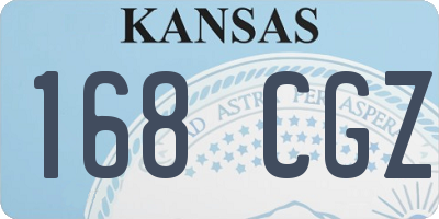KS license plate 168CGZ