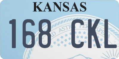 KS license plate 168CKL