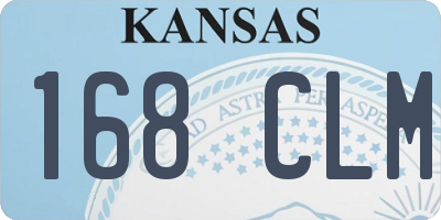 KS license plate 168CLM