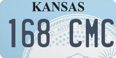 KS license plate 168CMC