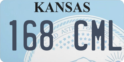 KS license plate 168CML