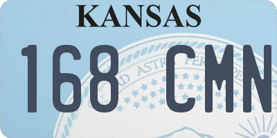 KS license plate 168CMN