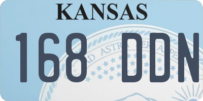 KS license plate 168DDN