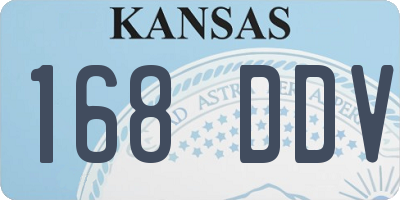 KS license plate 168DDV