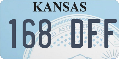 KS license plate 168DFF