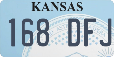 KS license plate 168DFJ