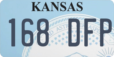 KS license plate 168DFP