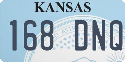 KS license plate 168DNQ