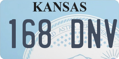 KS license plate 168DNV