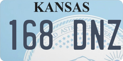 KS license plate 168DNZ