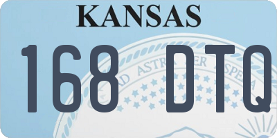 KS license plate 168DTQ