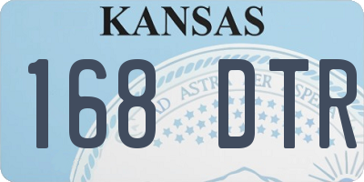 KS license plate 168DTR