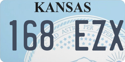 KS license plate 168EZX