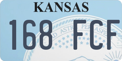 KS license plate 168FCF