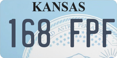 KS license plate 168FPF