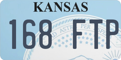 KS license plate 168FTP