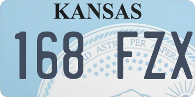 KS license plate 168FZX