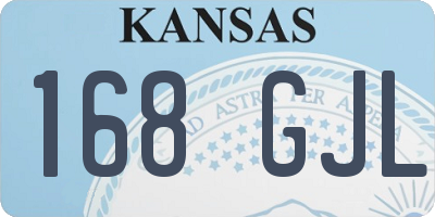 KS license plate 168GJL