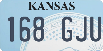 KS license plate 168GJU