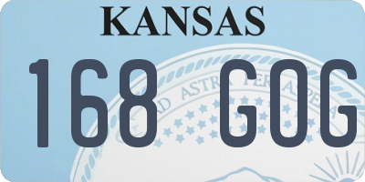 KS license plate 168GOG