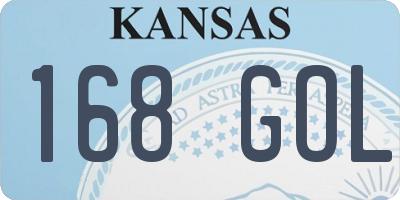 KS license plate 168GOL