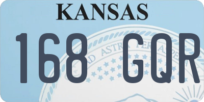 KS license plate 168GQR