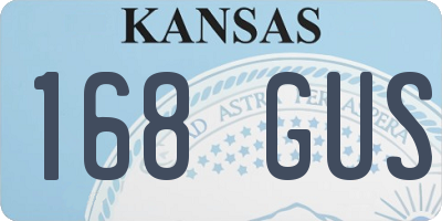 KS license plate 168GUS