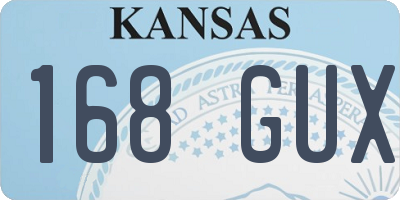 KS license plate 168GUX