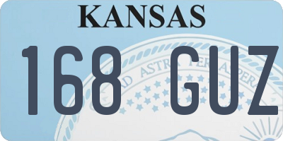 KS license plate 168GUZ