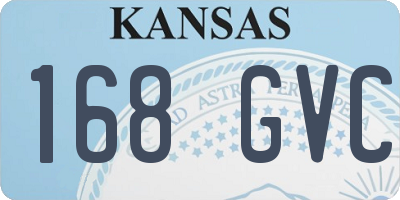 KS license plate 168GVC