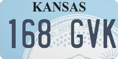 KS license plate 168GVK