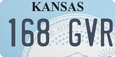 KS license plate 168GVR