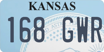 KS license plate 168GWR