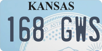 KS license plate 168GWS