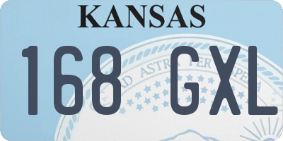 KS license plate 168GXL