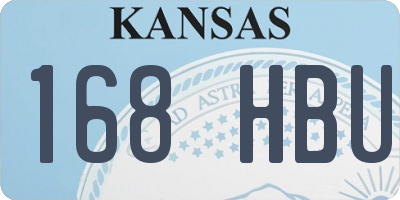 KS license plate 168HBU