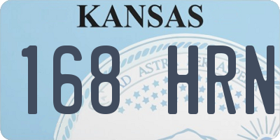 KS license plate 168HRN