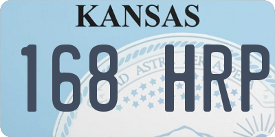 KS license plate 168HRP