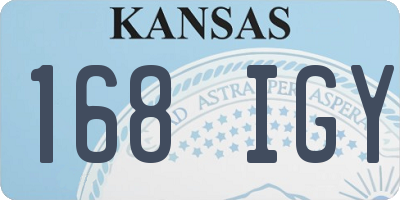 KS license plate 168IGY