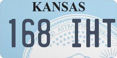 KS license plate 168IHT