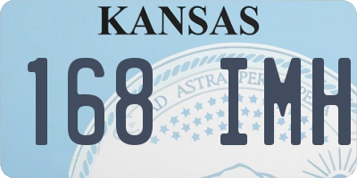 KS license plate 168IMH