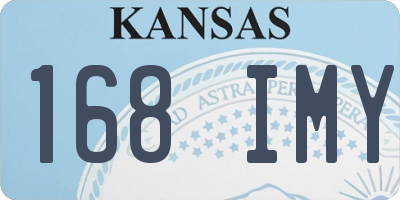 KS license plate 168IMY