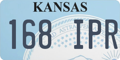 KS license plate 168IPR