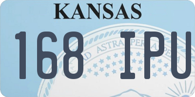 KS license plate 168IPU