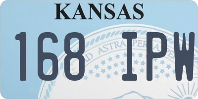 KS license plate 168IPW